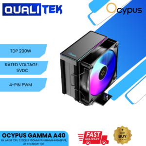 OCYPUS GAMMA A40 BK ARGB CPU COOLER 100MM FAN